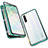 Luxury Aluminum Metal Frame Mirror Cover Case 360 Degrees M05 for Oppo K7 5G