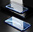 Luxury Aluminum Metal Frame Mirror Cover Case 360 Degrees M05 for Xiaomi Mi 10 Pro Blue