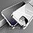 Luxury Aluminum Metal Frame Mirror Cover Case 360 Degrees M06 for Apple iPhone 13 Silver