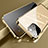 Luxury Aluminum Metal Frame Mirror Cover Case 360 Degrees M06 for Apple iPhone 14 Plus Gold