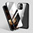 Luxury Aluminum Metal Frame Mirror Cover Case 360 Degrees M06 for Apple iPhone 14 Pro Black