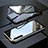 Luxury Aluminum Metal Frame Mirror Cover Case 360 Degrees M06 for Realme XT Black