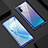 Luxury Aluminum Metal Frame Mirror Cover Case 360 Degrees M06 for Samsung Galaxy Note 10 Blue