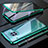 Luxury Aluminum Metal Frame Mirror Cover Case 360 Degrees M08 for Huawei Mate 30 5G Green