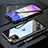 Luxury Aluminum Metal Frame Mirror Cover Case 360 Degrees M09 for Apple iPhone 11 Black