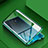 Luxury Aluminum Metal Frame Mirror Cover Case 360 Degrees M09 for Oppo Reno Ace Green