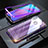 Luxury Aluminum Metal Frame Mirror Cover Case 360 Degrees P01 for Huawei Honor 8X Purple