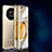 Luxury Aluminum Metal Frame Mirror Cover Case 360 Degrees P01 for Huawei Honor Magic4 Lite 5G Gold