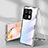 Luxury Aluminum Metal Frame Mirror Cover Case 360 Degrees P01 for OnePlus 10 Pro 5G Silver