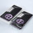 Luxury Aluminum Metal Frame Mirror Cover Case 360 Degrees P01 for OnePlus 11 5G Purple