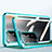 Luxury Aluminum Metal Frame Mirror Cover Case 360 Degrees P01 for Oppo F19 Pro+ Plus 5G Green