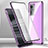 Luxury Aluminum Metal Frame Mirror Cover Case 360 Degrees P01 for Oppo K10 Pro 5G