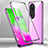 Luxury Aluminum Metal Frame Mirror Cover Case 360 Degrees P01 for Oppo Reno11 Pro 5G Purple