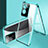 Luxury Aluminum Metal Frame Mirror Cover Case 360 Degrees P01 for Vivo iQOO Z7 5G