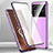 Luxury Aluminum Metal Frame Mirror Cover Case 360 Degrees P01 for Vivo X Note