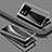 Luxury Aluminum Metal Frame Mirror Cover Case 360 Degrees P01 for Vivo X80 5G