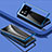 Luxury Aluminum Metal Frame Mirror Cover Case 360 Degrees P01 for Vivo X80 5G