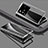 Luxury Aluminum Metal Frame Mirror Cover Case 360 Degrees P01 for Vivo X80 Pro 5G