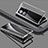 Luxury Aluminum Metal Frame Mirror Cover Case 360 Degrees P01 for Vivo Y77 5G