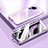 Luxury Aluminum Metal Frame Mirror Cover Case 360 Degrees P01 for Xiaomi Civi 2 5G Purple