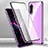 Luxury Aluminum Metal Frame Mirror Cover Case 360 Degrees P01 for Xiaomi Poco F3 GT 5G Purple