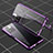 Luxury Aluminum Metal Frame Mirror Cover Case 360 Degrees P01 for Xiaomi Poco X4 NFC Purple