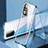 Luxury Aluminum Metal Frame Mirror Cover Case 360 Degrees P01 for Xiaomi Redmi K40 5G Blue