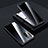 Luxury Aluminum Metal Frame Mirror Cover Case 360 Degrees P02 for Huawei Honor 50 Pro 5G Black