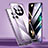 Luxury Aluminum Metal Frame Mirror Cover Case 360 Degrees P02 for Huawei Mate 50