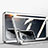 Luxury Aluminum Metal Frame Mirror Cover Case 360 Degrees P02 for Oppo K9 5G