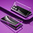 Luxury Aluminum Metal Frame Mirror Cover Case 360 Degrees P02 for Vivo Y72t