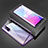 Luxury Aluminum Metal Frame Mirror Cover Case 360 Degrees P02 for Vivo Y73s 5G