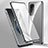 Luxury Aluminum Metal Frame Mirror Cover Case 360 Degrees P02 for Xiaomi Mi 11i 5G (2022) Silver