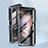 Luxury Aluminum Metal Frame Mirror Cover Case 360 Degrees P03 for Samsung Galaxy Z Fold3 5G