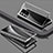 Luxury Aluminum Metal Frame Mirror Cover Case 360 Degrees P03 for Vivo V23 5G