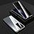 Luxury Aluminum Metal Frame Mirror Cover Case 360 Degrees P03 for Xiaomi Redmi K40S 5G Silver