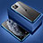 Luxury Aluminum Metal Frame Mirror Cover Case 360 Degrees T01 for Apple iPhone 11 Pro Blue