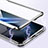 Luxury Aluminum Metal Frame Mirror Cover Case 360 Degrees T01 for Huawei Honor X10 5G