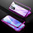 Luxury Aluminum Metal Frame Mirror Cover Case 360 Degrees T01 for Huawei Nova 6 Purple