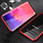 Luxury Aluminum Metal Frame Mirror Cover Case 360 Degrees T01 for Samsung Galaxy S10 5G Red