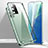 Luxury Aluminum Metal Frame Mirror Cover Case 360 Degrees T02 for Samsung Galaxy Note 20 5G Green