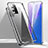 Luxury Aluminum Metal Frame Mirror Cover Case 360 Degrees T02 for Samsung Galaxy Note 20 5G Silver