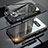 Luxury Aluminum Metal Frame Mirror Cover Case 360 Degrees T02 for Samsung Galaxy S10e Black