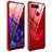Luxury Aluminum Metal Frame Mirror Cover Case 360 Degrees T03 for Huawei Honor V20 Red