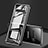 Luxury Aluminum Metal Frame Mirror Cover Case 360 Degrees T03 for Samsung Galaxy S10 5G Black