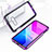 Luxury Aluminum Metal Frame Mirror Cover Case 360 Degrees T03 for Samsung Galaxy S10e Purple