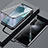 Luxury Aluminum Metal Frame Mirror Cover Case 360 Degrees T04 for Huawei Nova 6 Black