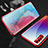 Luxury Aluminum Metal Frame Mirror Cover Case 360 Degrees T04 for Oppo Reno3 Pro Red