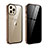 Luxury Aluminum Metal Frame Mirror Cover Case 360 Degrees T05 for Apple iPhone 12 Pro Max Gold