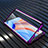 Luxury Aluminum Metal Frame Mirror Cover Case 360 Degrees T05 for Oppo Reno4 5G Purple